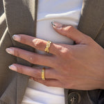 Sun Kiss Eternity Ring 18K Guldbelagt 7mm