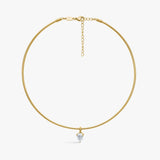 Teardrop Krystal Choker 18K Guldbelagt