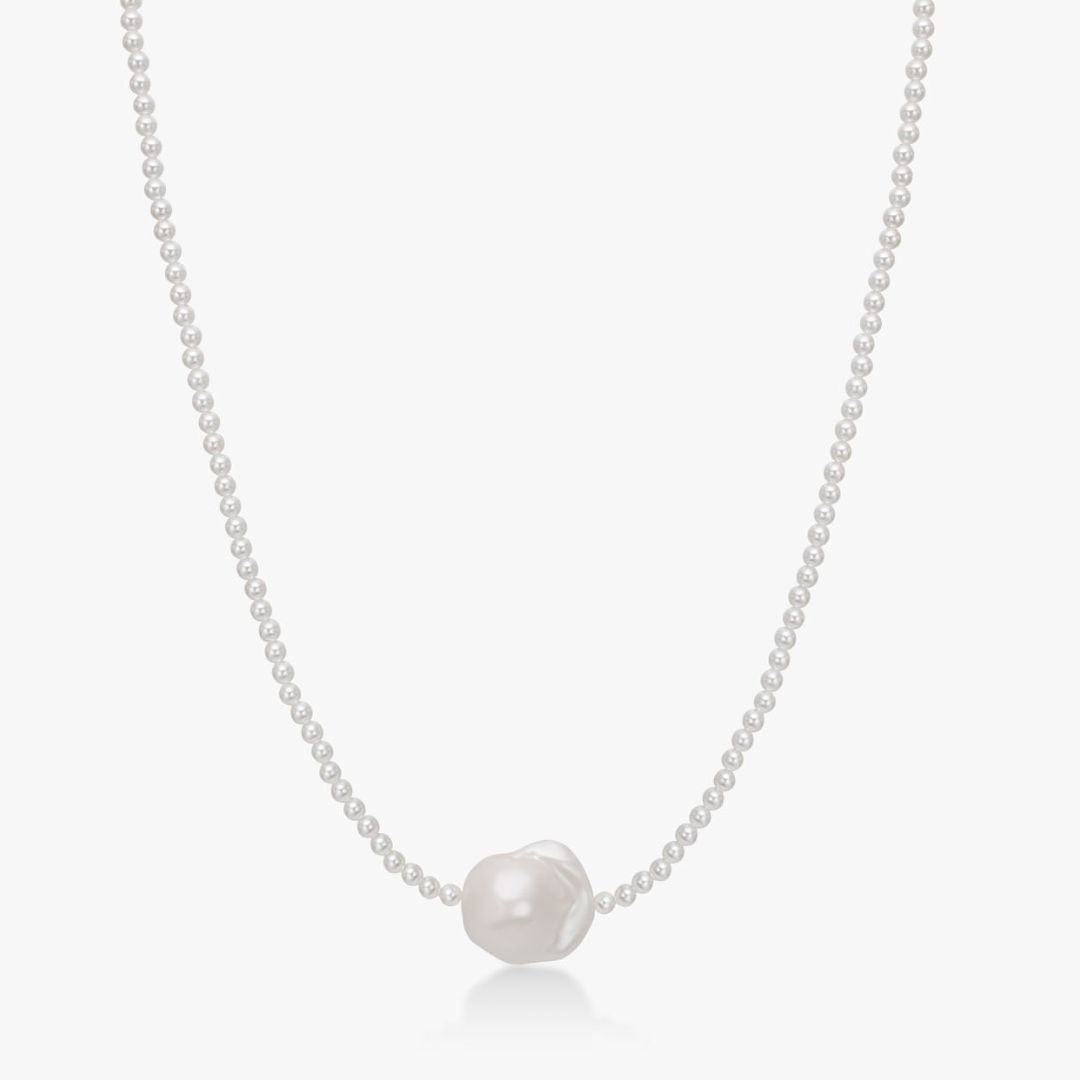Classic Barok Perle Halskæde 3mm
