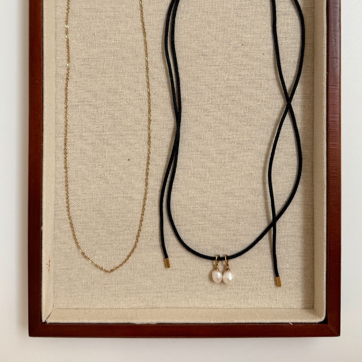 7mm guldbelagt perle vedhæng 