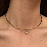 Teardrop Krystal Choker 18K Guldbelagt