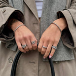 Wind Loop Ring Sølvfarvet