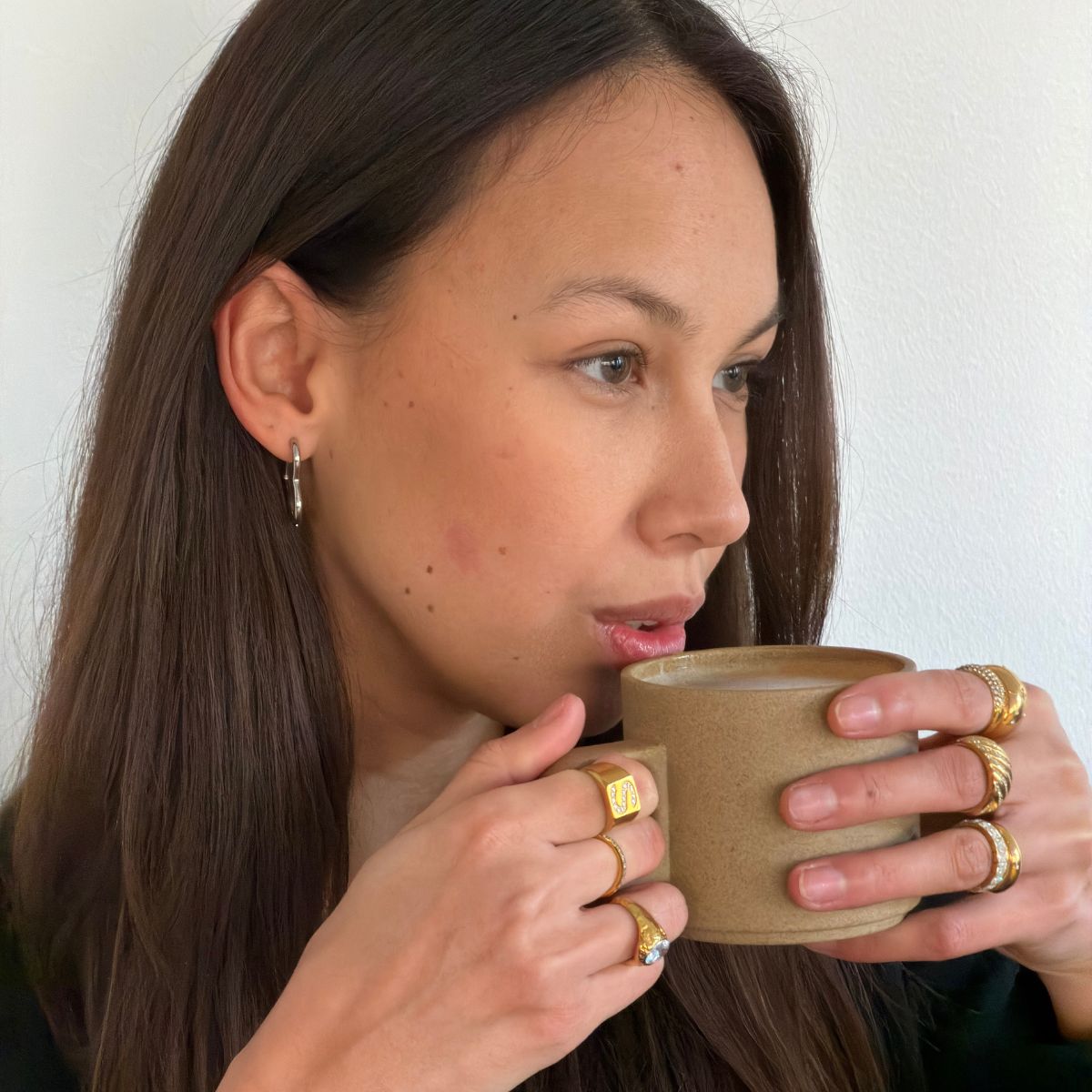 Heart Classic Creoler Sølvfarvet Stor