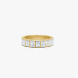 Crystal Band Ring 18K gold plated 6mm