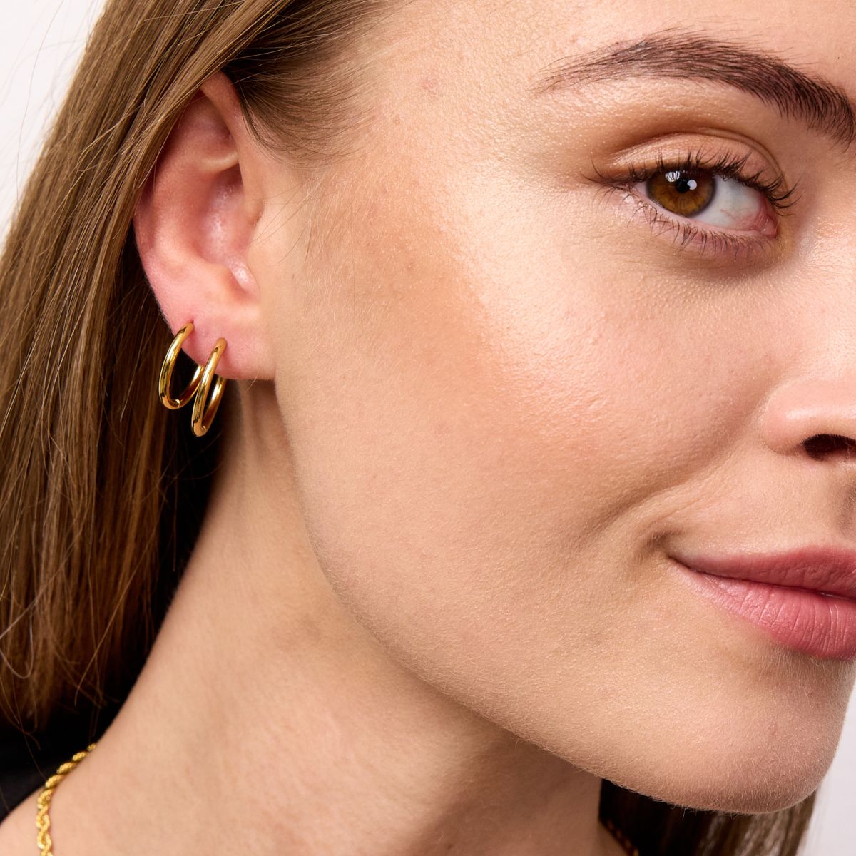 Camilla Krøyer Jewellery Classic Creoler 18K Guldbelagt 14mm som sæt