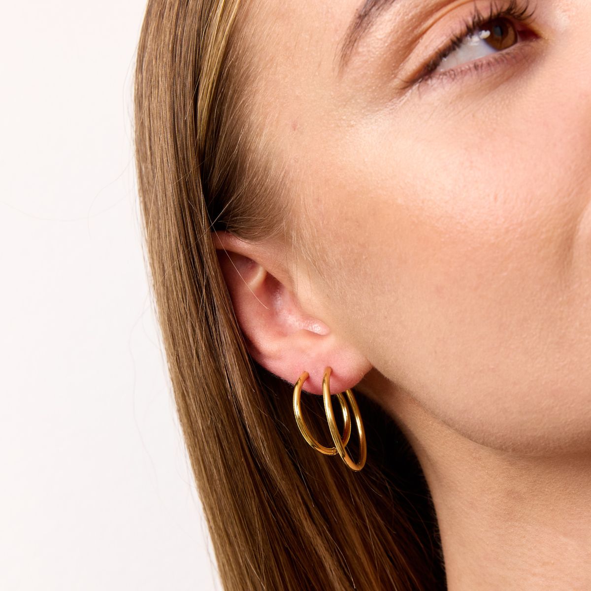 Camilla Krøyer Jewellery Classic Creoler 18K Guldbelagt 20mm + 25mm