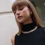 Camilla Krøyer Jewellery Classic Creoler 18K Guldbelagt 25mm med Panser