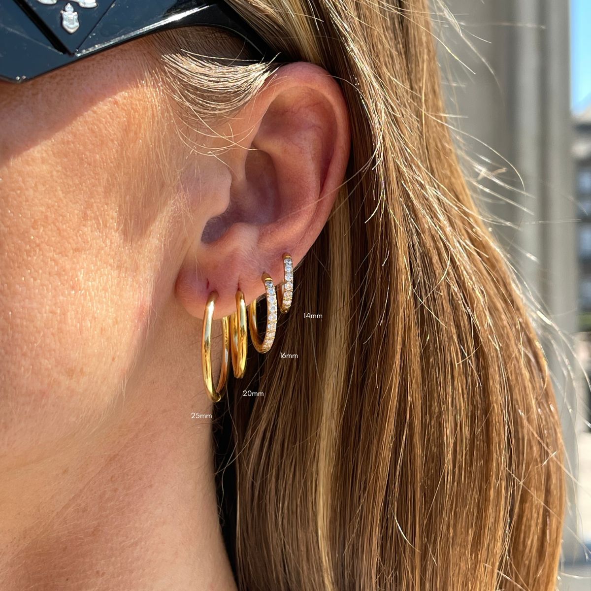 Camilla Krøyer Jewellery Classic Creoler 18K Guldbelagt 25mm 