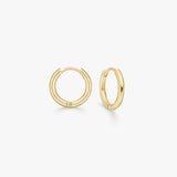 Classic Creoler 18K Guldbelagt Helix 8mm