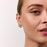 Classic Creoler Sølvfarvet 12mm