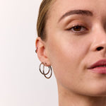 Classic Creoler Sølvfarvet 25mm