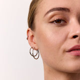 Classic Creoler Sølvfarvet 25mm