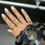 Sun Kiss Eternity ring 18K guldbelagt 3mm Camilla Krøyer Jewellery