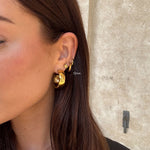 Sun Kiss Creoler 18K Guldbelagt 12mm Camilla Krøyer Jewellery