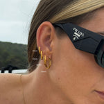 Sun Kiss Creoler 18K Guldbelagt 12mm Camilla Krøyer Jewellery