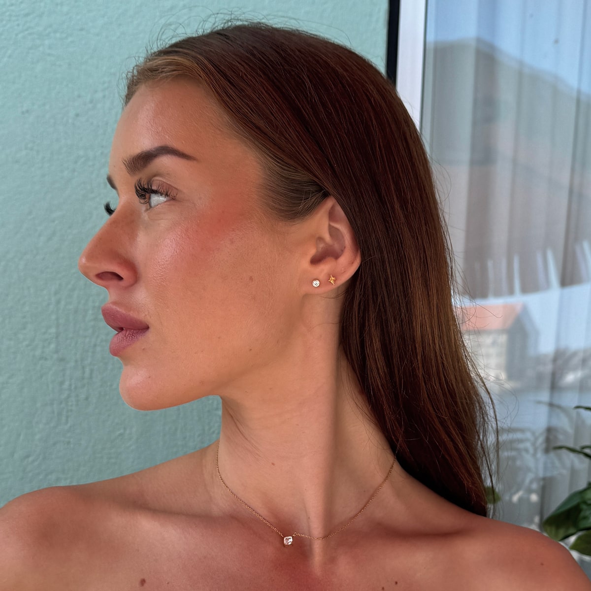 Sun Kiss Sparkle Stud Øreringe 18K Guldbelagt Camilla Krøyer Jewellery