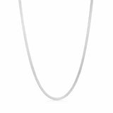 Flad Slangekæde 925 Sølvbelagt 4mm