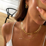 Flad Slangekæde 18K Guldbelagt 2mm Camilla Kroeyer Jewellery 11