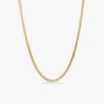 Flad Slangekæde 18K Guldbelagt 4mm Camilla Kroeyer Jewellery