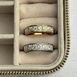 Crystal Band Ring 18K gold plated 6mm