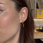 Heart Classic Creoler 18K Guldbelagt Stor