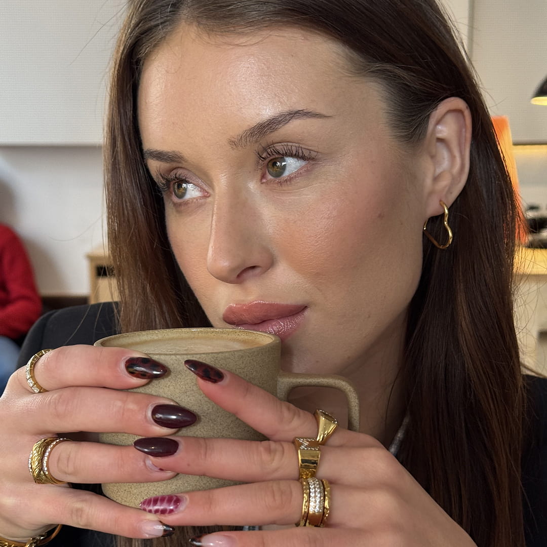 Heart Classic Creoler 18K Guldbelagt Stor