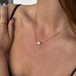 Floating Crystal Necklace 18K Gold Plated