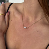 Floating Crystal Necklace 18K Gold Plated