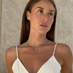 Floating Cushion Krystal Halskæde Sølvfarvet