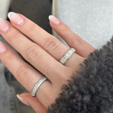 Crystal Band Ring 18K gold plated 6mm