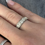 Crystal Band Ring 18K gold plated 6mm