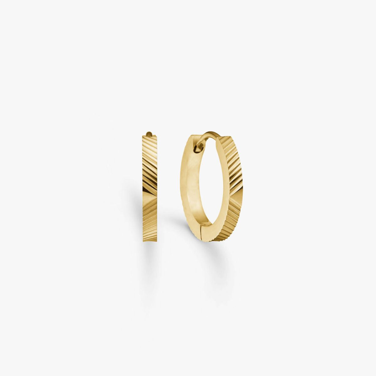 Sun Kiss Creoler 18K Guldbelagt 12mm Camilla Krøyer Jewellery