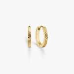 Sun Kiss Creoler 18K Guldbelagt 12mm Camilla Krøyer Jewellery