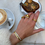 Sun Kiss Eternity ring 18K guldbelagt 3mm Camilla Krøyer Jewellery