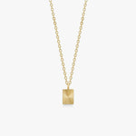 Sun Kiss Halskæde 18K Guldbelagt Firkantet Mini Camilla Krøyer Jewellery