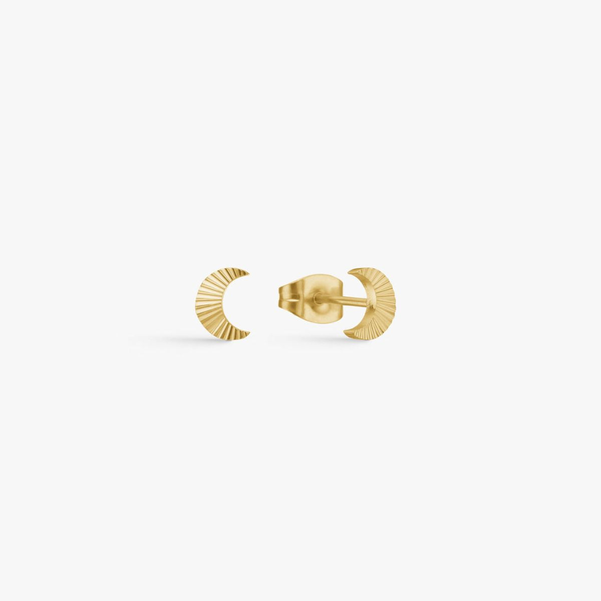 Sun Kiss Moon Stud Øreringe 18K Guldbelagt Camilla Krøyer Jewellery