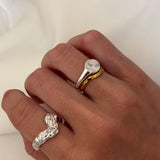 Sun Kiss Rund Ring 925S Sølvbelagt Camilla Krøyer Jewellery