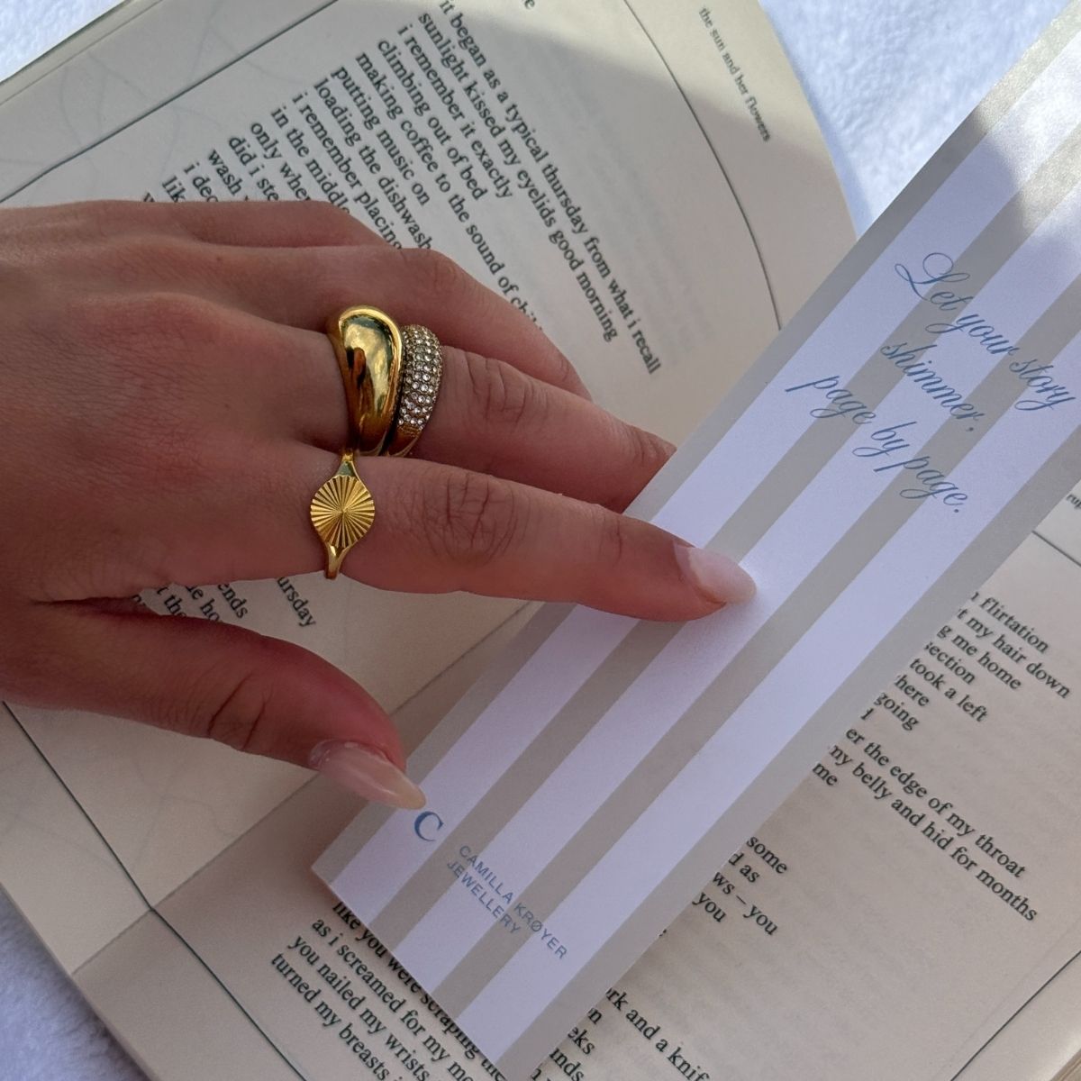 Sun Kiss Rund Ring 18K Guldbelagt Camilla Krøyer Jewellery