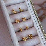 Sun Kiss Sparkle Stud Øreringe 18K Guldbelagt Camilla Krøyer Jewellery