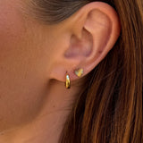 Sun Kiss Heart Stud Øreringe 18K Guldbelagt Camilla Krøyer Jewellery