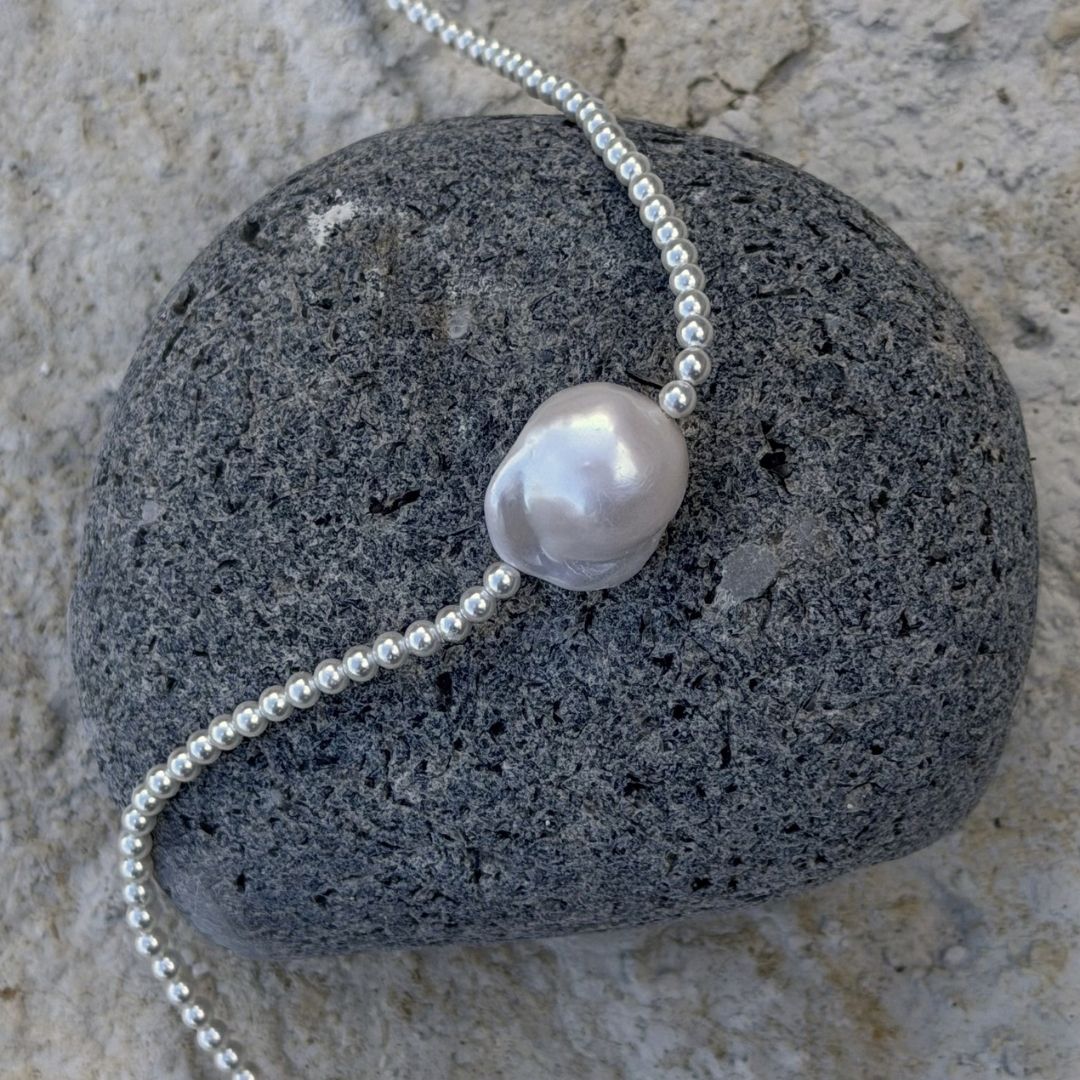 Classic Barok Perle Halskæde 3mm