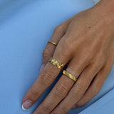 Sun Kiss Eternity Ring 18K Guldbelagt 7mm Camilla Krøyer Jewellery