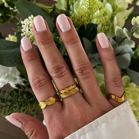 Sun Kiss Eternity Ring 18K Guldbelagt 7mm Camilla Krøyer Jewellery