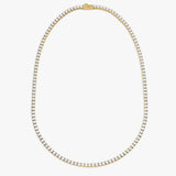 Tennis Luxe Halskæde 18K Guldbelagt 3mm
