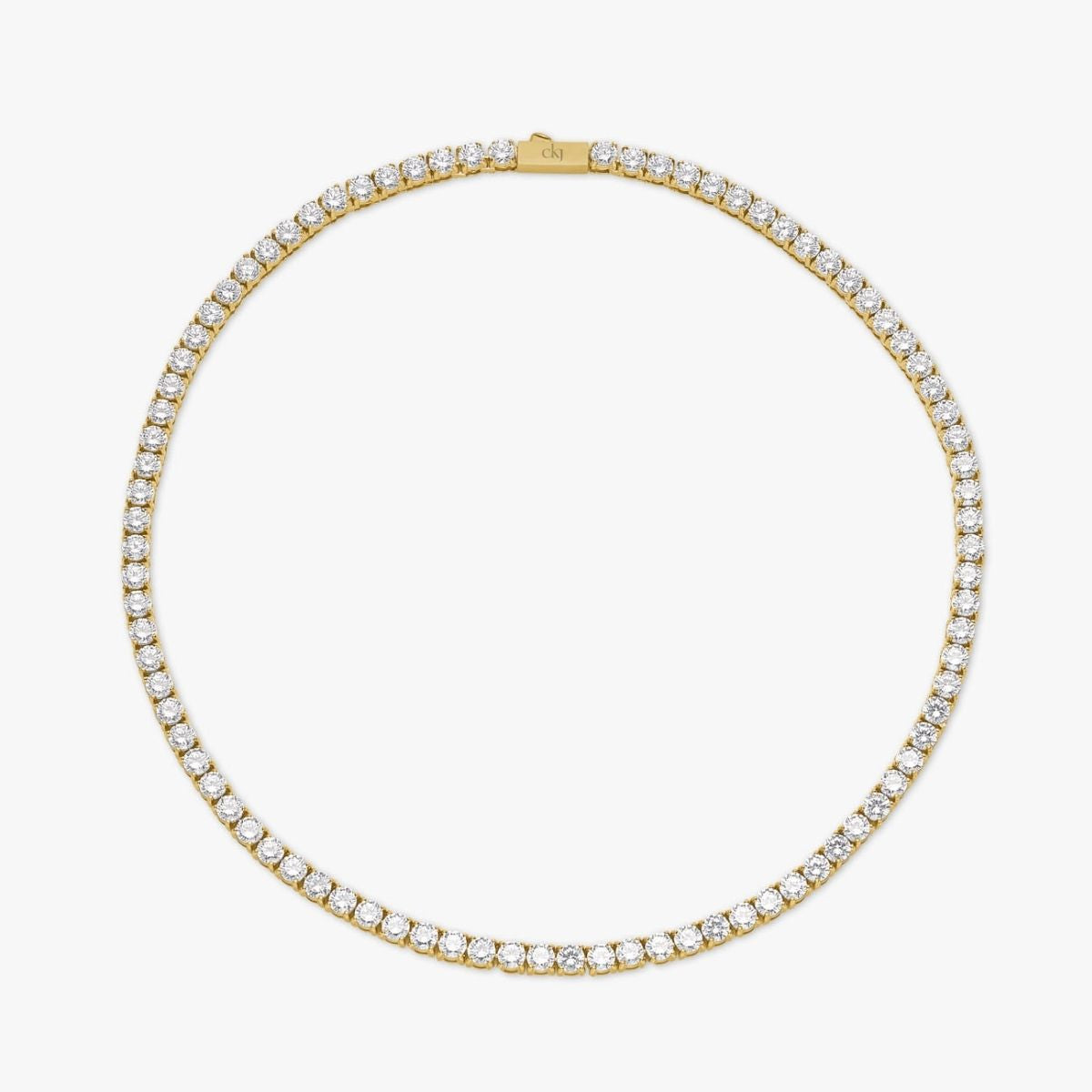 Tennis Luxe Halskæde 18K Guldbelagt 4mm