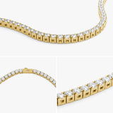 Tennis Luxe Halskæde 18K Guldbelagt 3mm