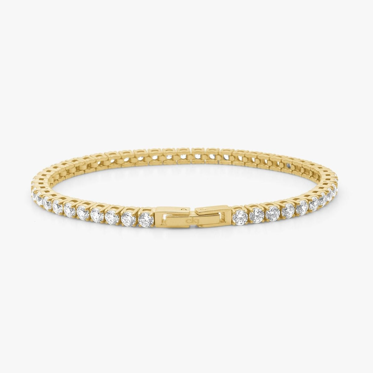 Tennis Luxe Armbånd 18K Guldbelagt 3mm