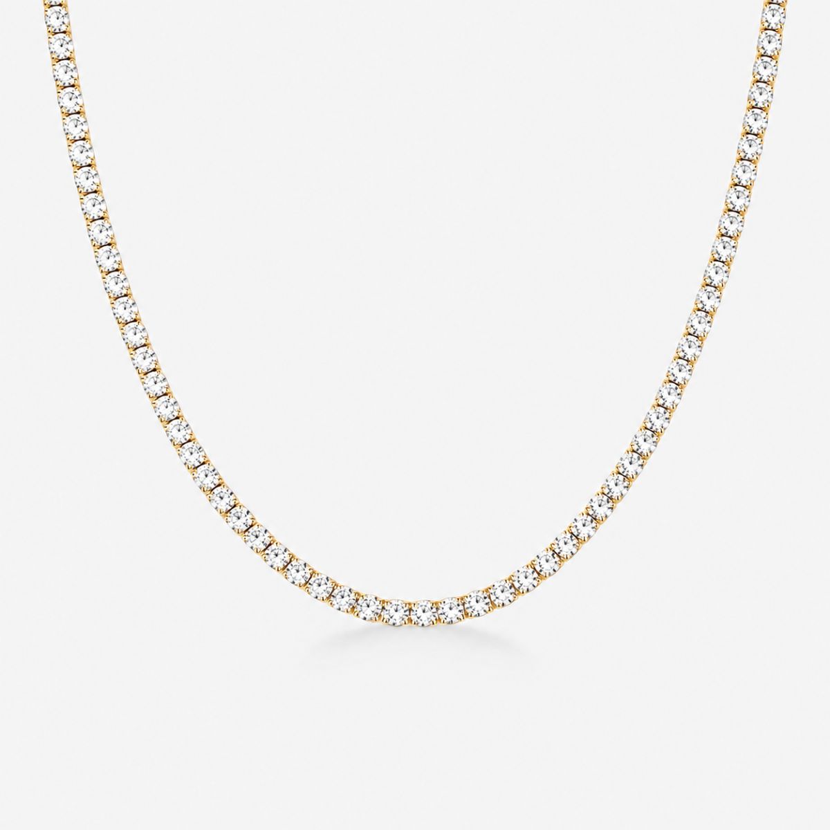 Tennis Luxe Armbånd Sølvfarvet 3mm