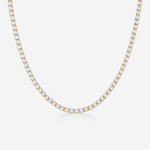 Tennis Luxe Halskæde 18K Guldbelagt 3mm