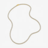 Tennis Luxe Halskæde 18K Guldbelagt 3mm